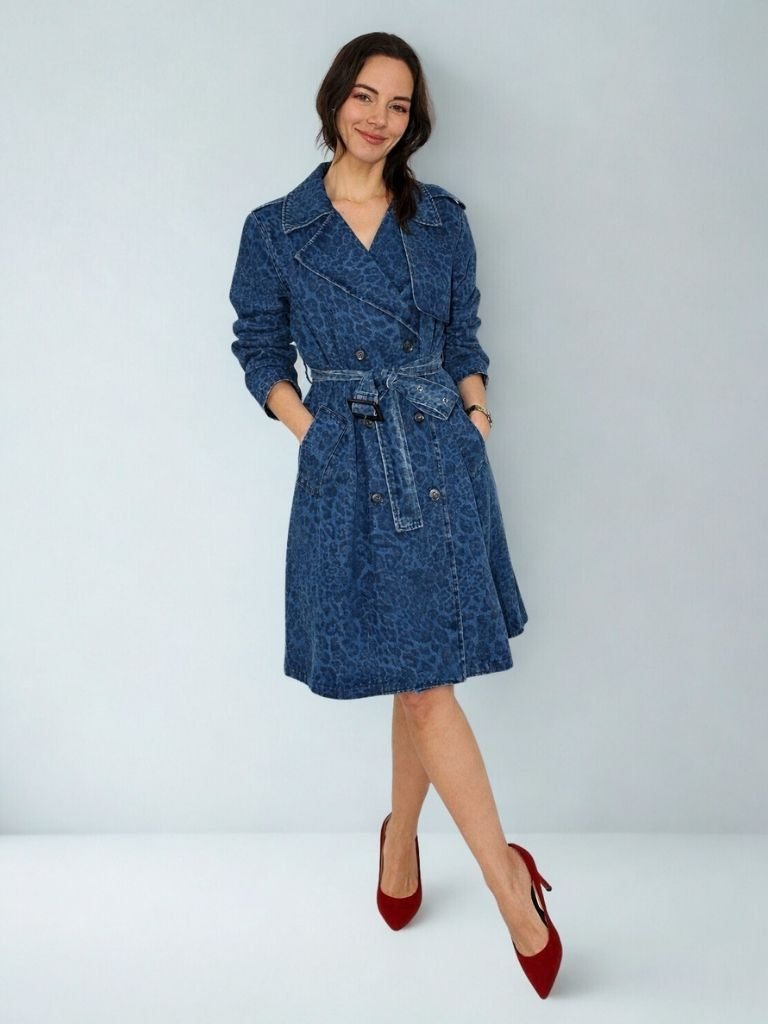 GABARDINA DENIM ANIMAL PRINT