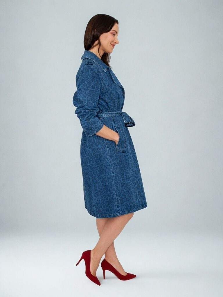 GABARDINA DENIM ANIMAL PRINT