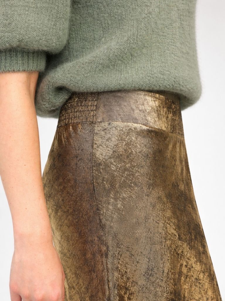 FALDA METALIZADA BRONCE