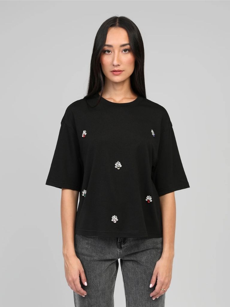 CAMISETA PEDRERÍA NEGRA