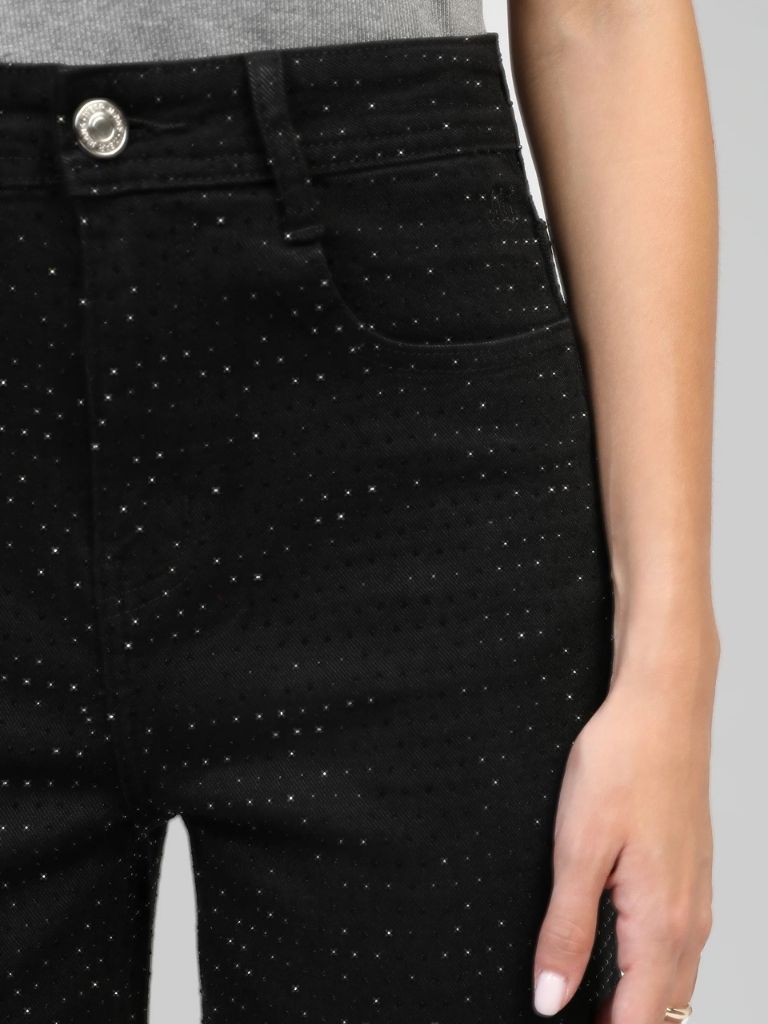 JEANS NEGROS BRILLOS