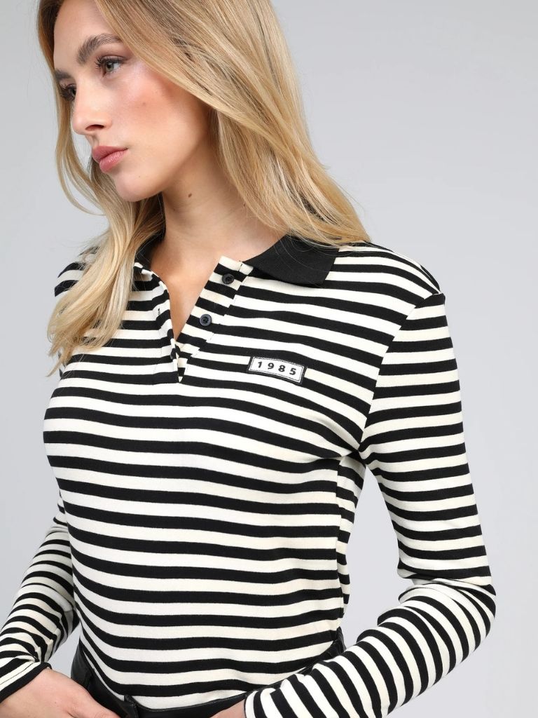 TOP DE RAYAS MANGA LARGA