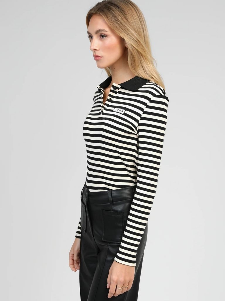 TOP DE RAYAS MANGA LARGA
