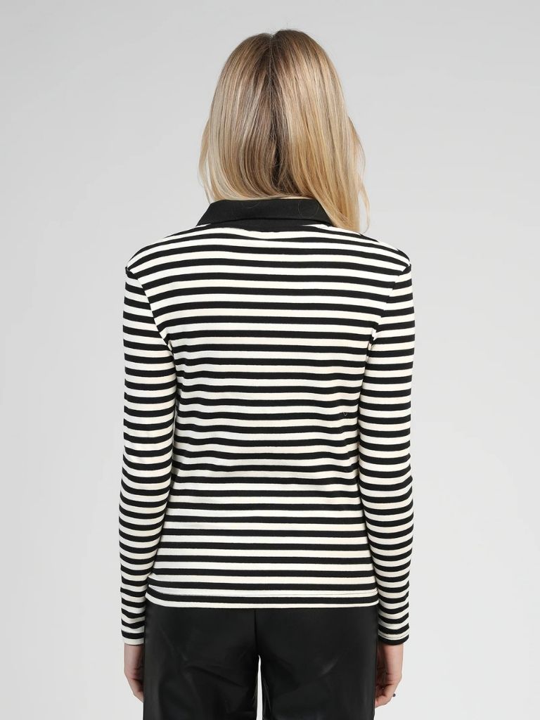 TOP DE RAYAS MANGA LARGA