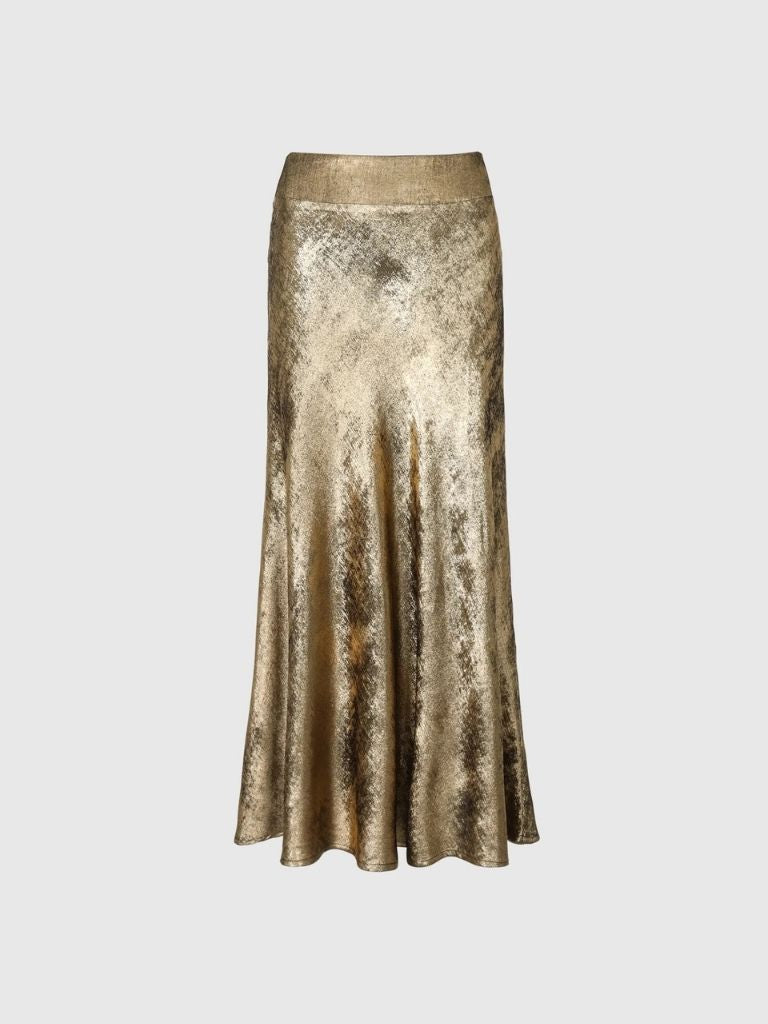 FALDA METALIZADA BRONCE