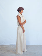 CHALECO SASTRERO BEIGE