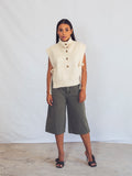 BERMUDAS DENIM VERDE CAQUI