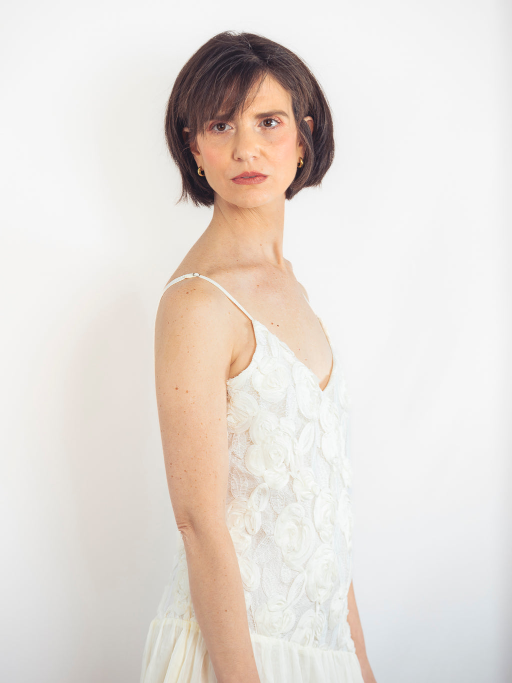VESTIDO BLANCO FLORES