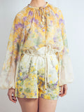 BLUSA FLORES AMARILLA