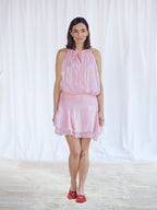 VESTIDO CORTO ROSA