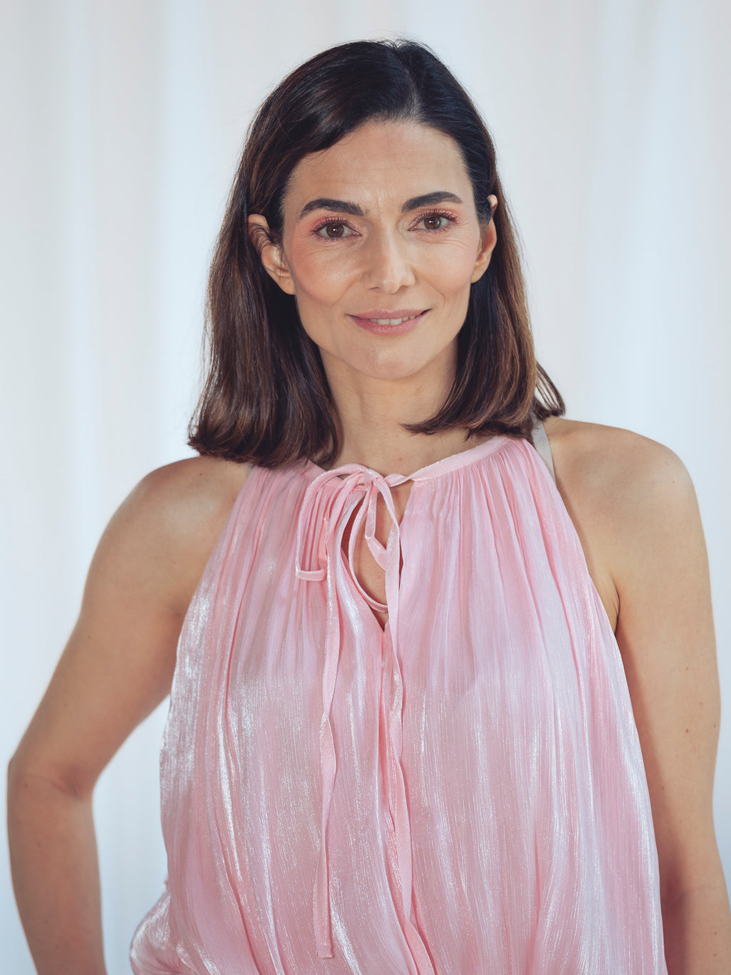 VESTIDO CORTO ROSA