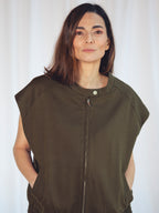 CHALECO VERDE CAQUI