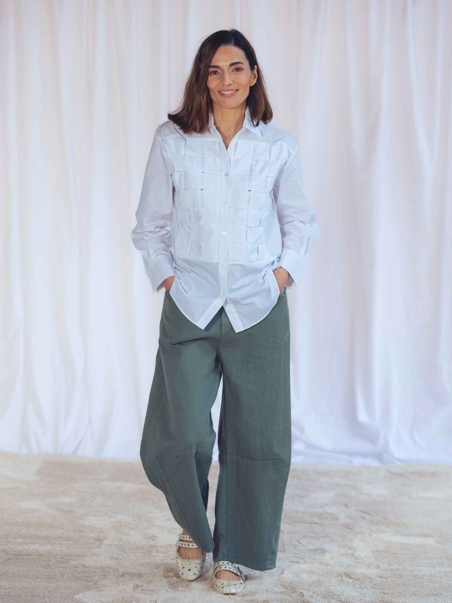 CAMISA BLANCA CUERPO TRENZADO