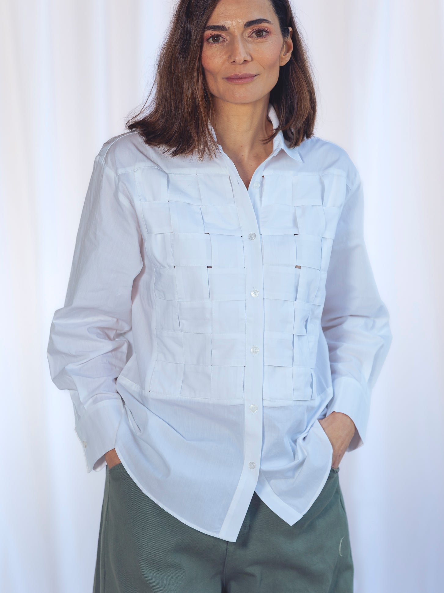CAMISA BLANCA CUERPO TRENZADO