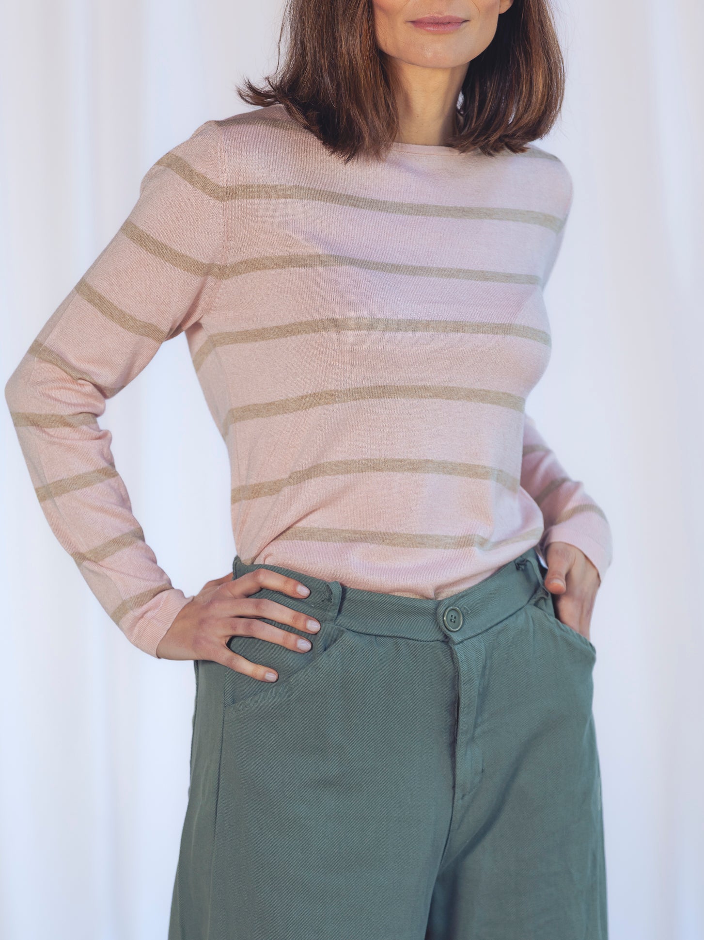 JERSEY DE RAYAS ROSA PALO