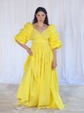 VESTIDO LARGO AMARILLO