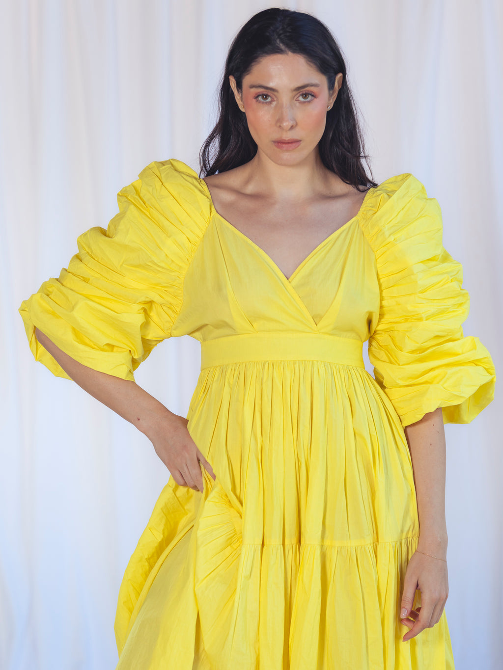 VESTIDO LARGO AMARILLO