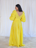 VESTIDO LARGO AMARILLO