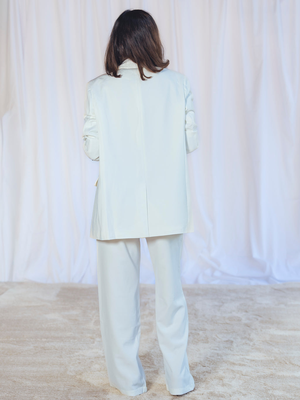 PANTALÓN TRAJE BLANCO