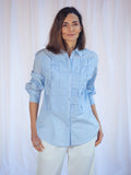 CAMISA AZUL CUERPO TRENZADO