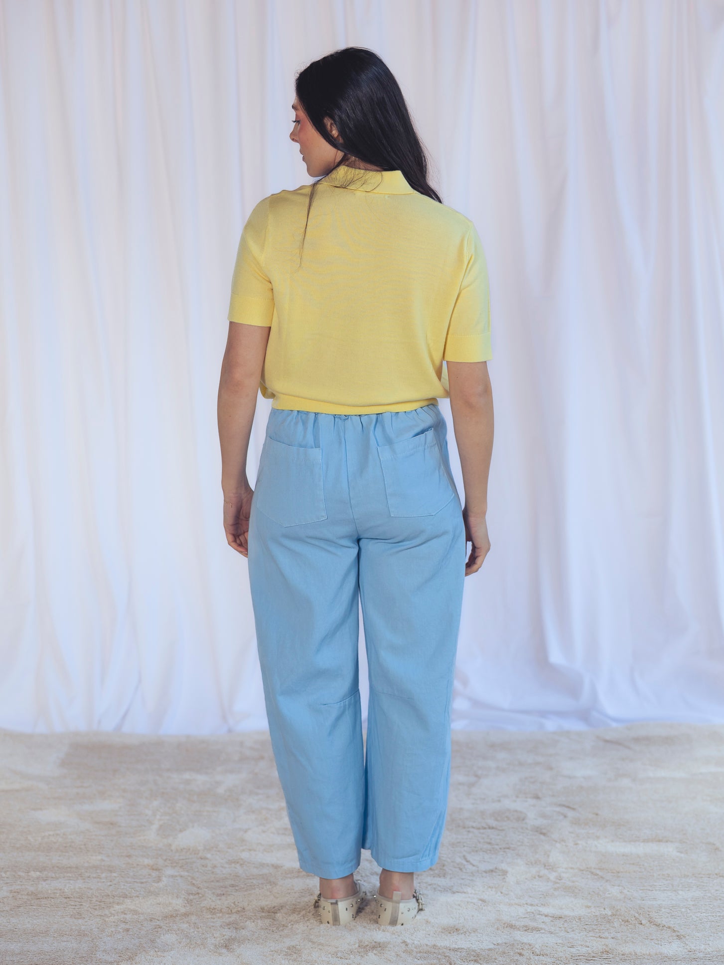 POLO PUNTO AMARILLO PASTEL