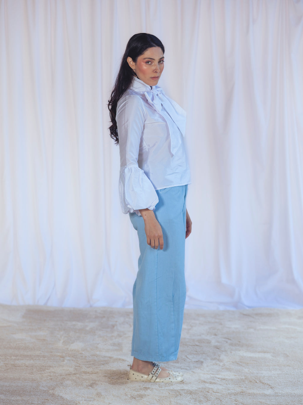 CAMISA BLANCA LAZADA