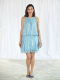 VESTIDO CORTO AZUL BEBÉ