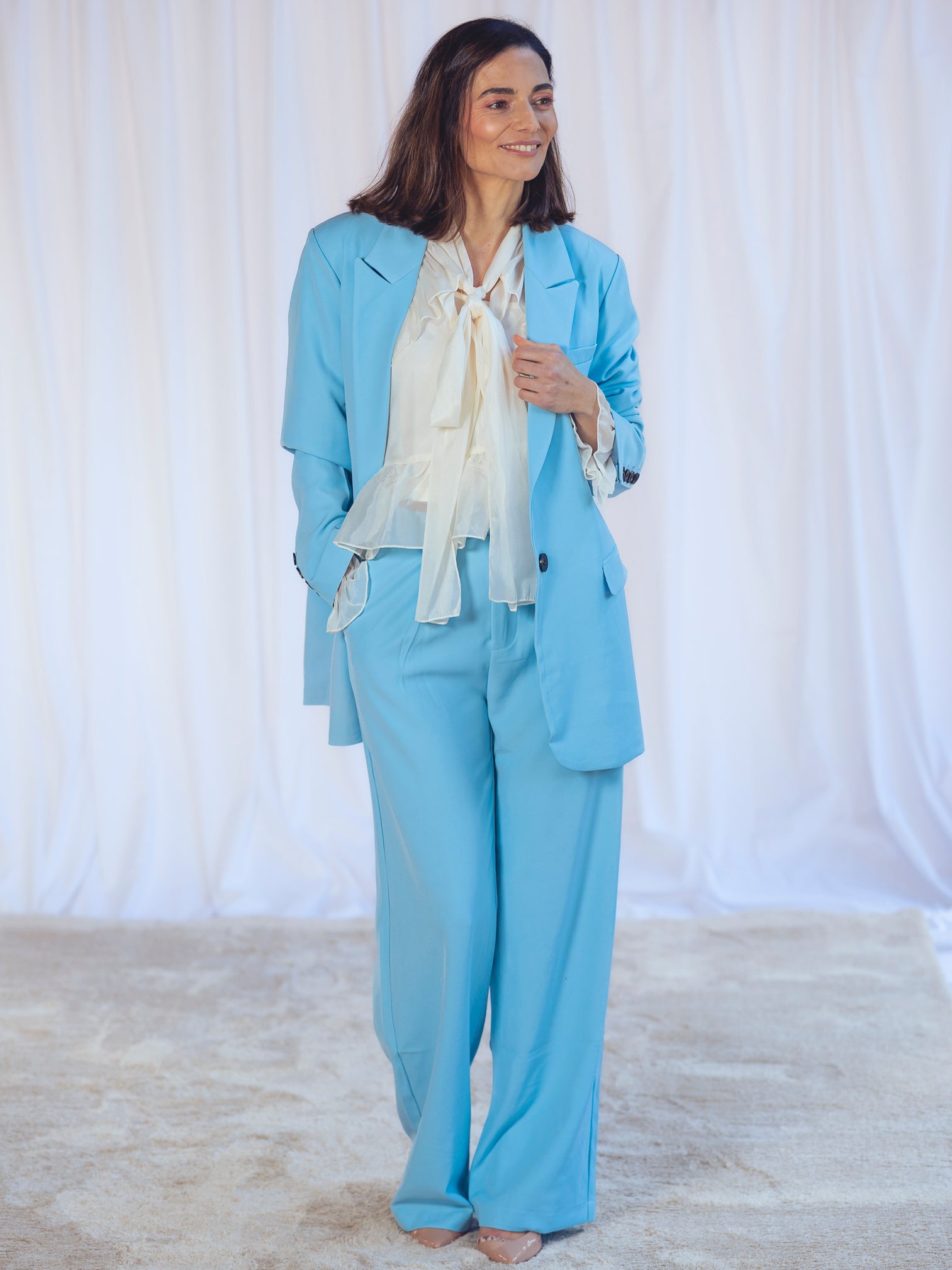 PANTALÓN TRAJE AZUL BEBÉ