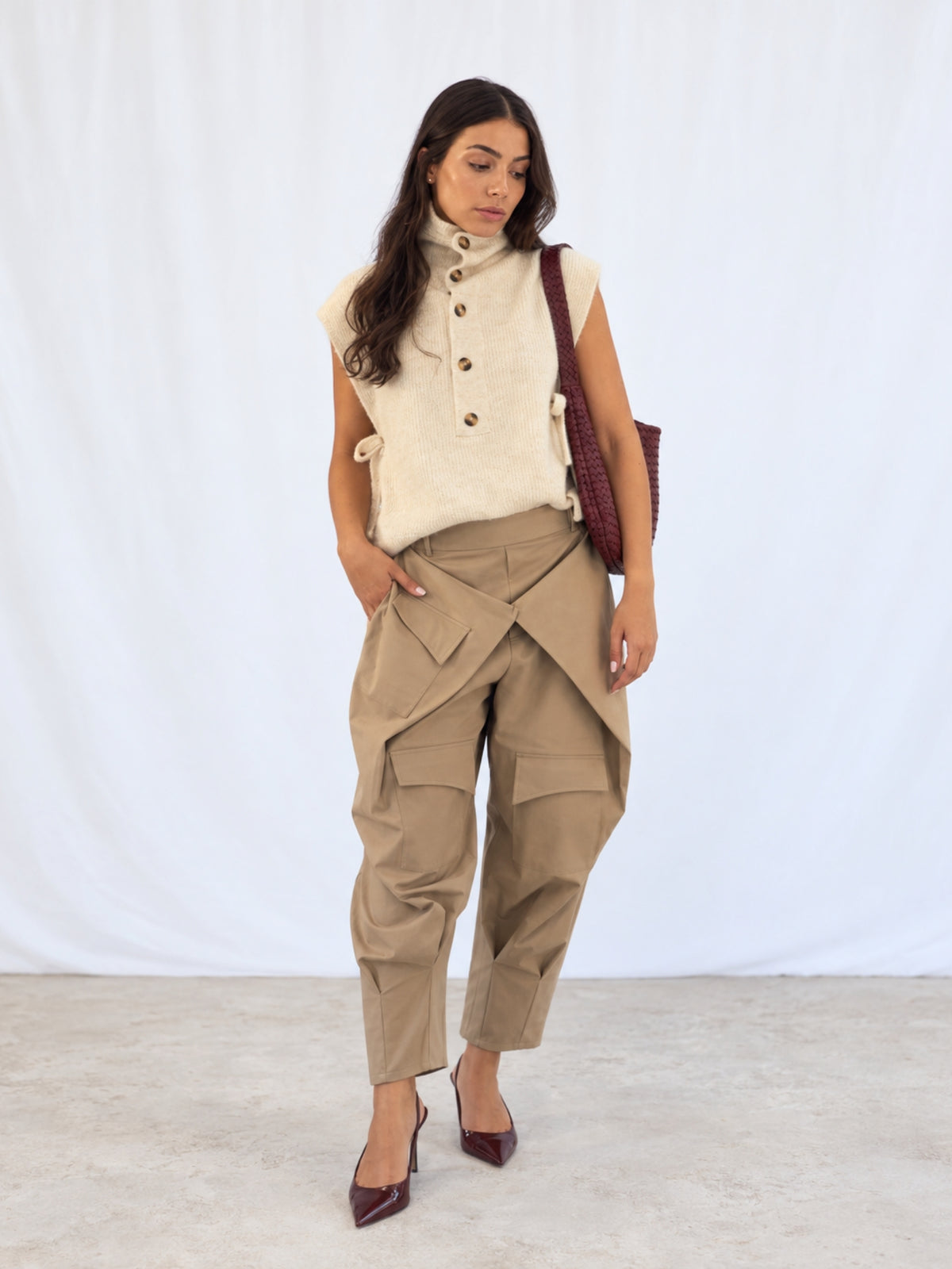 PANTALÓN TRAJE BEIGE