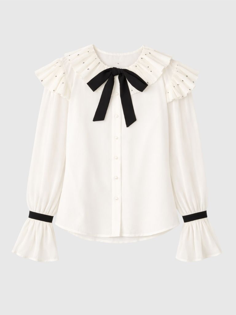 BLUSA VOLANTES BLANCA