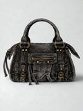 bolso denim negro mini
