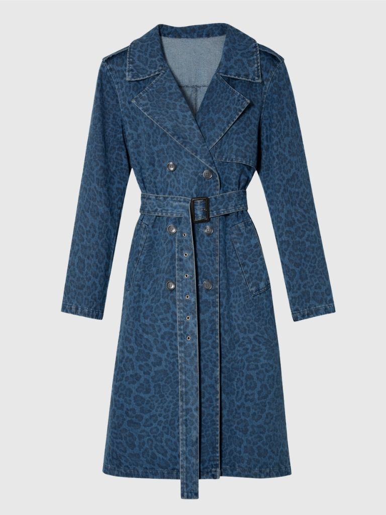 gabardina denim animal print 